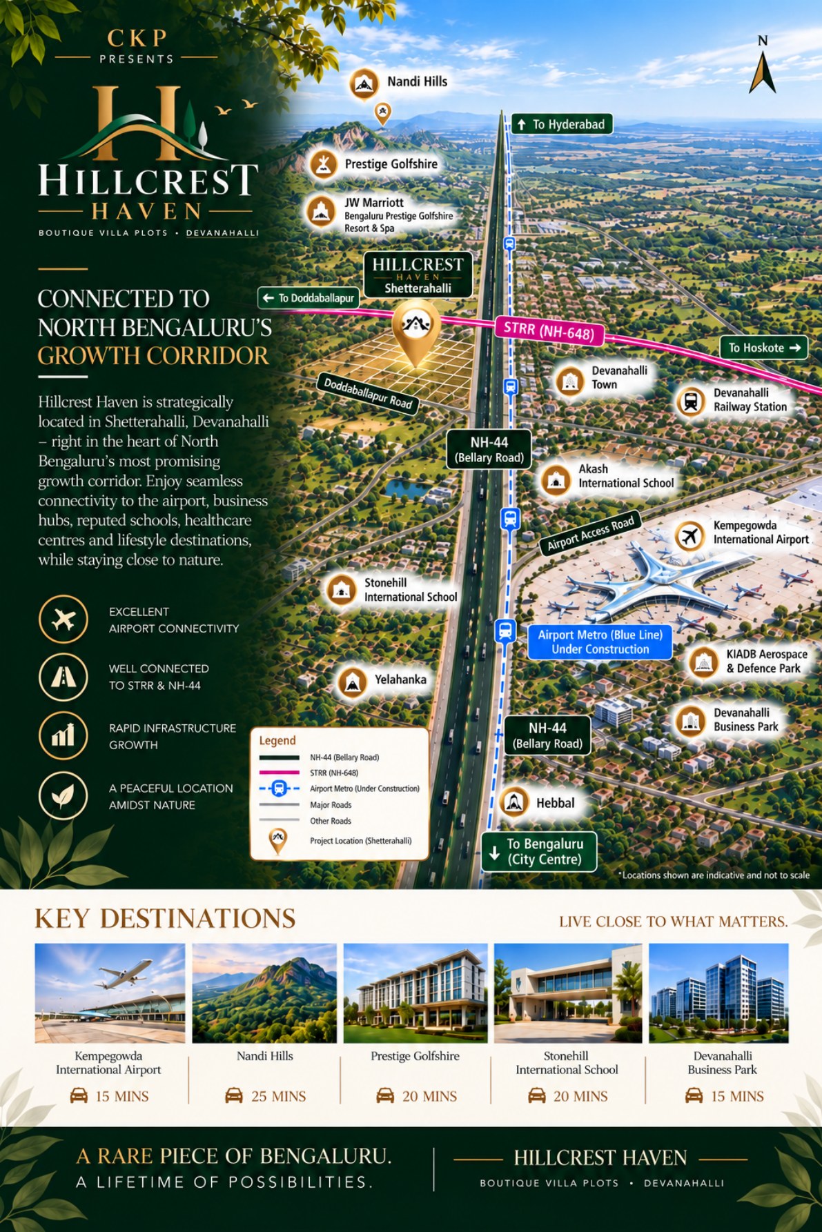 Illustrative regional location map supplied in the project brochure