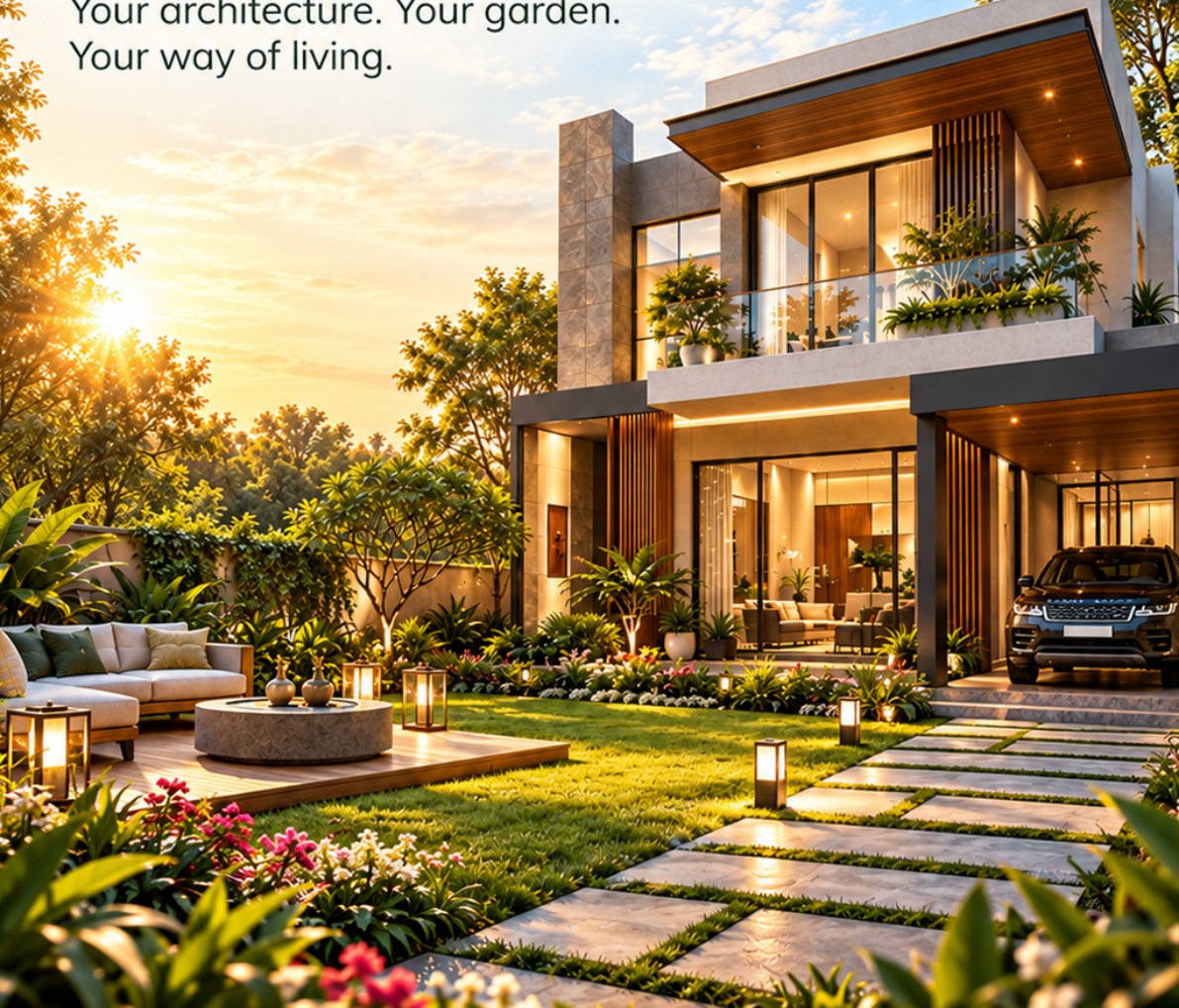 Illustrative villa showing how a future home could look